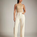 WIDE LEG FEM. PREM STR WHITE DENIM LITE