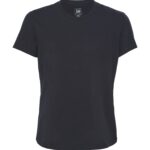 T-SHIRT BABY LOOK M MA P BORDADO PRETO