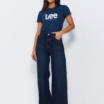 WIDE LEG FEM. PREMIUM DENIM SAGRES BLU