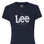 BABY LOOK MM PENT.LEE FLORES BORD MARINH
