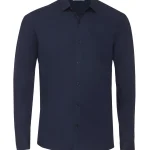 CAMISA MASC.TRICL.FIO 50 STRECH MARINHO