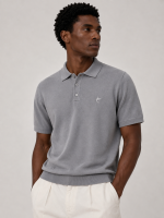 Polo Tricô Cinza - Imagem 3