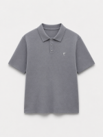 Polo Tricô Cinza