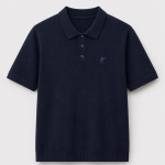 Polo Tricô Azul Marinho