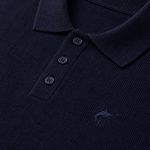 Polo Tricô Azul Marinho - Imagem 2