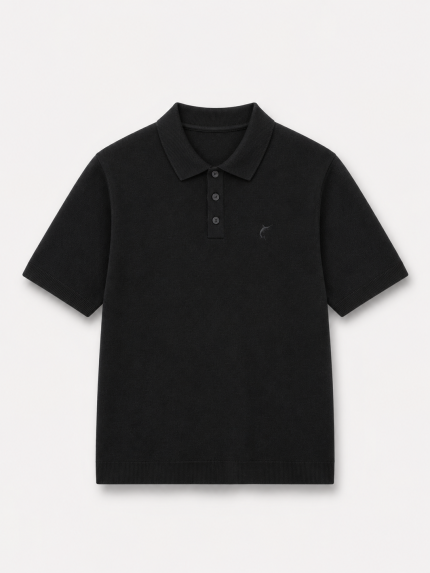 Polo Tricô Preta