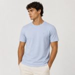 Camiseta Básica Pima Azul Clara - Imagem 2