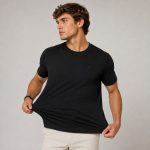 Camiseta Básica Pima Preta - Imagem 3