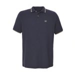 Camisa Polo Masculina Lee Piquet Pré-Encolhida Azul Petróleo Manga Curta